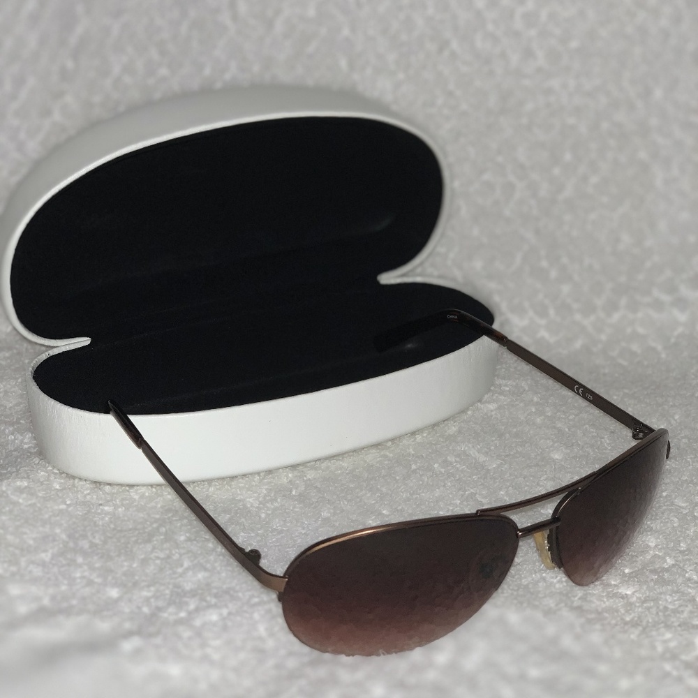 Calvin Klein Aviator Sunglasses with Case